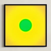 "Sun in the dust. Variations 3" - Art Print in Yellow Sky by Arash Fattahi Acosta - Framed