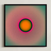 "Sun in the dust. Variations 2" - Art Print in Rainbow Sky by Arash Fattahi Acosta - Framed