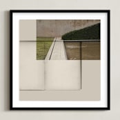 "Juxtaposed" - Art Print in Lawn by Maja Cunningham - Framed