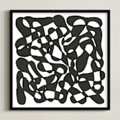 "Interlude" - Art Print in Tar by Stephanie Nowotarski - Framed