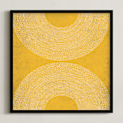 "sunrise sunset" - Art Print in Sunshine by Kerry Doyle - Framed