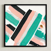 "Togetherness" - Art Print in Summer Rose by Christina Flowers - Framed