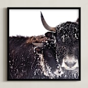 "Forever" - Art Print in Deep Browns by Leslie Le Coq - Framed