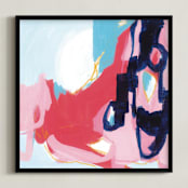 "Opus" - Art Print in Brilliant Magenta by Katie Craig - Framed