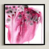 "raspberry smash" - Art Print in berry by Kelly Witmer - Framed