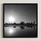 "Reflect and Shine On" - Art Print in Black and White by S.L. Bird - Framed