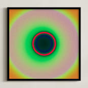 "Sun in the dust. Variations 27" - Art Print in Golden Psychodelia by Arash Fattahi Acosta - Framed