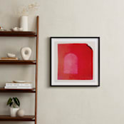 "Taking Shape" - Art Print in Apple by Kamala Nahas - In a Room