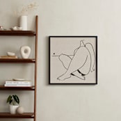 "Beach Bum" - Art Print in Ivory by Katie Spak - In a Room