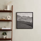 "Paper Napkin Panorama III" - Art Print in Charcoal by Shannon Kohn - In a Room