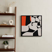 "Three Ponds" - Art Print in Putty by Deborah Velasquez - In a Room