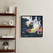 "37th Street 2" - Art Print in Grey Blue by lisa Mundorff - In a Room