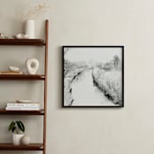 "The River Runs Through" - Art Print in Black and White by Austin Warnock - In a Room