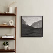 "Paper Napkin Panorama I" - Art Print in Charcoal by Shannon Kohn - In a Room