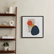 "Between the Lines IV" - Art Print in mid century by Svitlana Martynjuk - In a Room