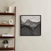 "Paper Napkin Panorama II" - Art Print in Charcoal by Shannon Kohn - In a Room