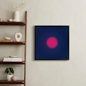 "Sun in the dust. Variations 1" - Art Print in Blue and Red by Arash Fattahi Acosta - In a Room