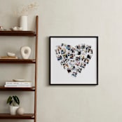 "Heart Snapshot Mix® Photo Art" - Framed Photo in White by Minted - In a Room