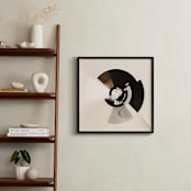 "Spinning Wheel" - Art Print in Exciting Beige by Lisa Sundin - In a Room