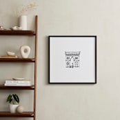 "The Arc de Triomphe Paris" - Art Print in Black and White by Phrosné Barwood - In a Room