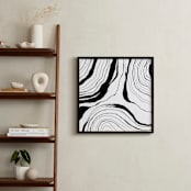 "Story Lines (Two)" - Art Print in India Ink by Hannah Lipking - In a Room