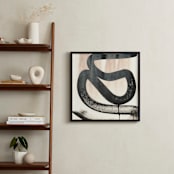"Simple Inked Series Four" - Art Print in Black and White by Angela Simeone - In a Room