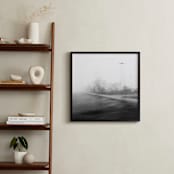 "Motion  Series 1" - Art Print in Rail Gray by Sally M. Olivier - In a Room