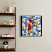 "Shoes on tile" - Art Print in Spanish Tile by Zoe Pappenheimer - In a Room