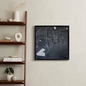 "It's Never Just Black and White" - Art Print in Blue Grey by Jan McCarthy - In a Room