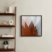"Papel" - Art Print in Orange Rust by Tania Medeiros - In a Room