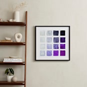 "Shades of Grape" - Art Print in Vineyard Purple by Stacy Kron - In a Room