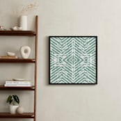 "No.8 A" - Art Print in Sea Blue by Joe Barka - In a Room
