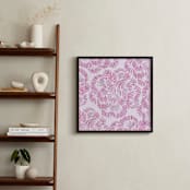 "Floral Way" - Art Print in Lavender by Christine Llewellyn - In a Room