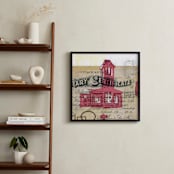 "Schoolhouse Rock No.4" - Art Print in Red by Kelly Maron Horvath - In a Room