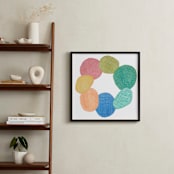 "Circle of Happiness" - Art Print in white by Pip Gerard - In a Room