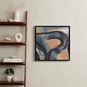 "Get Closer To Neutral Series 3" - Art Print in Tan and Bone by Angela Simeone - In a Room