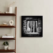 "The Lookout (Square)" - Art Print in Rock Black by Stuart Heir - In a Room