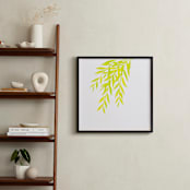 "Willows" - Art Print in Golden Green by Mia Posada - In a Room