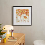 "Nature's Confetti" - Art Print in Persimmon by Inkblot Paper - In a Room
