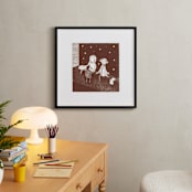 "Star Gazers" - Art Print in Chocolate by Maria Gromek - In a Room