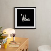 "Vibes" - Art Print in Rich Black by Erika Firm - In a Room