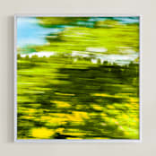 "Gin & Tonic" - Art Print in Bright Green by Linda Misiura - Framed
