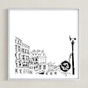 "Paris 4" - Art Print in Black by IMG_101 - Framed