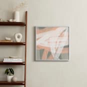 "Back and Forth 2" - Art Print in Light Beige by Simona Gocan - In a Room