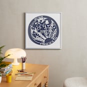 "Sweet Dreams 'til Sunbeams Find You " - Personalized Art Print in Navy by Tanya Lee of Frooted Design - In a Room
