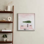 "Cotton Candy Christmas" - Art Print in Cotton candy pink by Maja Cunningham - In a Room