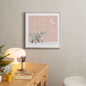 "Moon Balloon Too" - Art Print in Blush moon by Maja Cunningham - In a Room