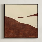 "Eroded Horizon" - Art Print in Oxide Echo by Tania Medeiros - Framed Canvas