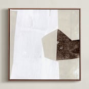 "Studio Forms 1" - Art Print in Linen by Jennifer Daily - Framed Canvas