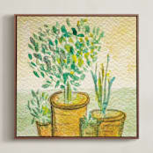 "Tree of Peace" - Art Print in Forest Green by Sheron Osiobor - Framed Canvas